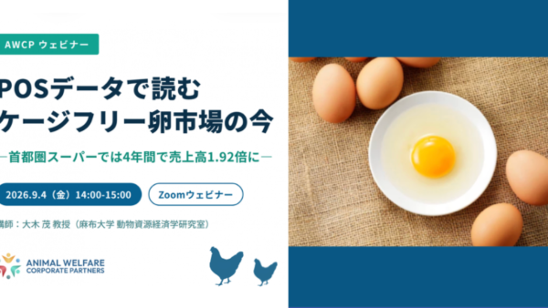 【ウェビナー：POSデータで読むケージフリー卵市場の今｜9月4日（金）14:00～】
